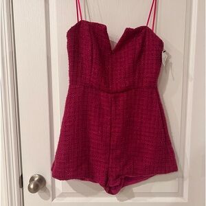 Strapless Pink Romper